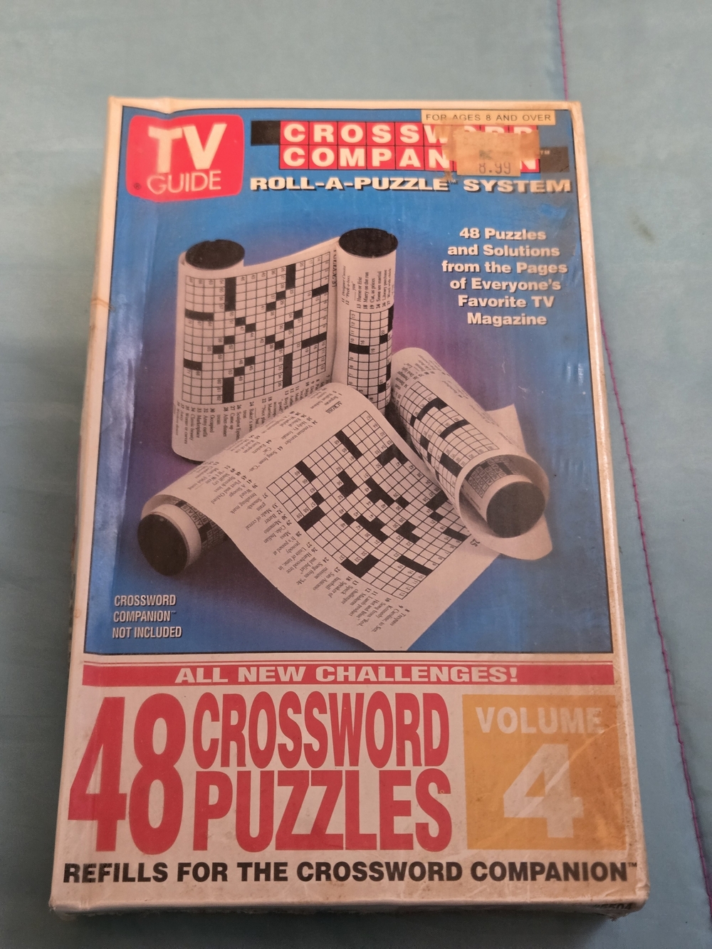 Vintage TV Guide Crossword Companion Roll-a-Puzzle Refills Volume 4 New Sealed